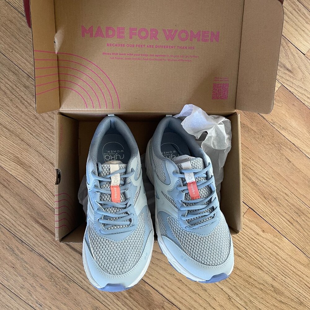 NWT  RYKA Women's Size 9W Airy Blue Walking Shoes.